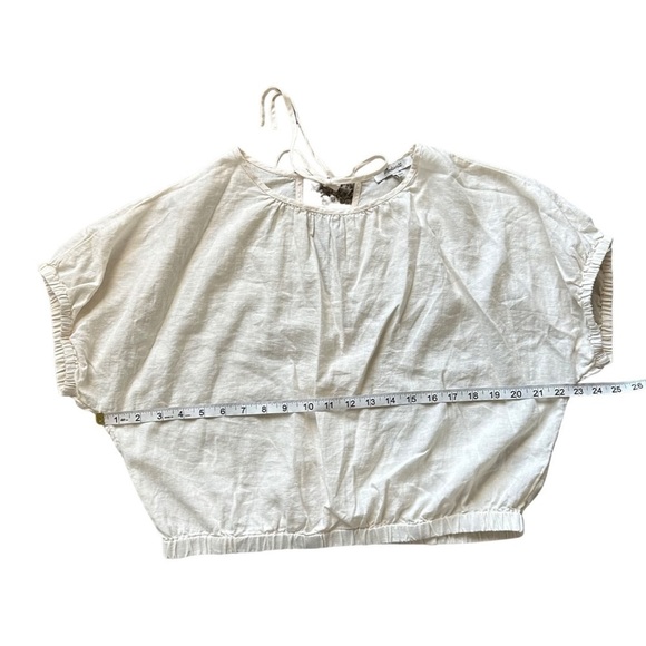 Madewell Linen-Blend Bubble Top - Picture 9 of 12
